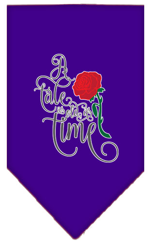 Timeless Tale Screen Print Bandana Purple Large